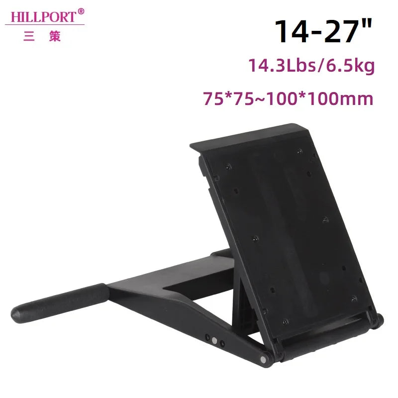 HILLPORT Single Monitor Arm VESA 14-27 - in use