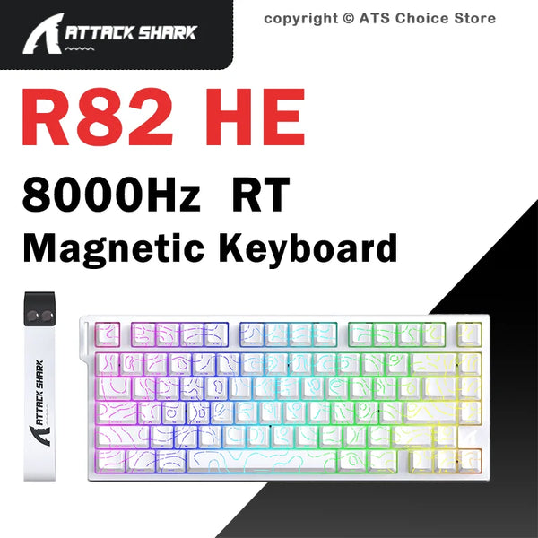 ATTACK SHARK R82 HE Magnetic Switch Keyboard, 75%