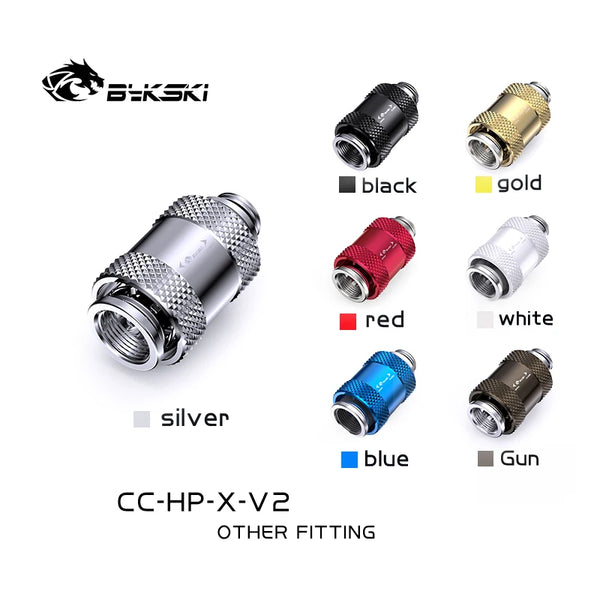 Bykski Hand Push Valve Switch, G1/4
