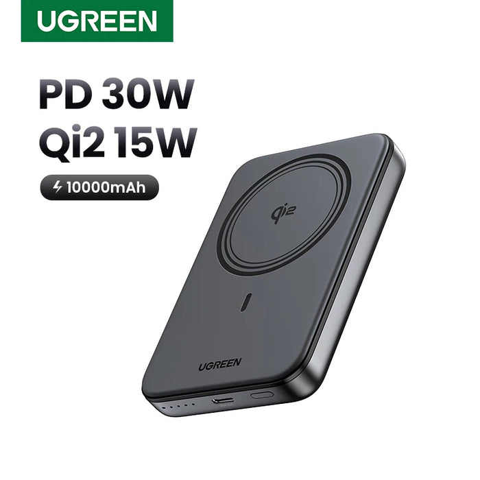 UGREEN Qi2 30W Magnetic Power Bank, 10000mAh