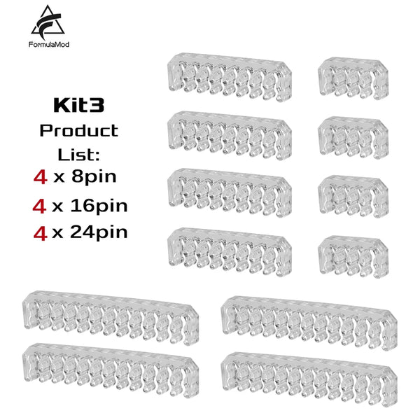 FormulaMod Cable Comb Kit — PSU/ATX Cable Management, Custom Sleeved Build
