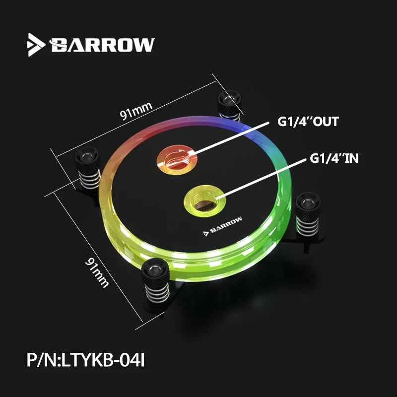 Barrow copper CPU water block, universal socket