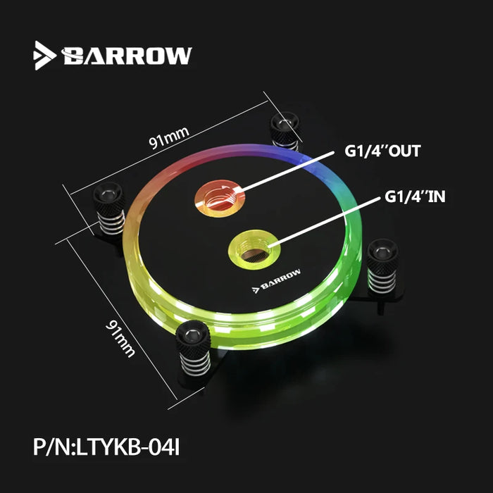 Barrow copper CPU water block, universal socket