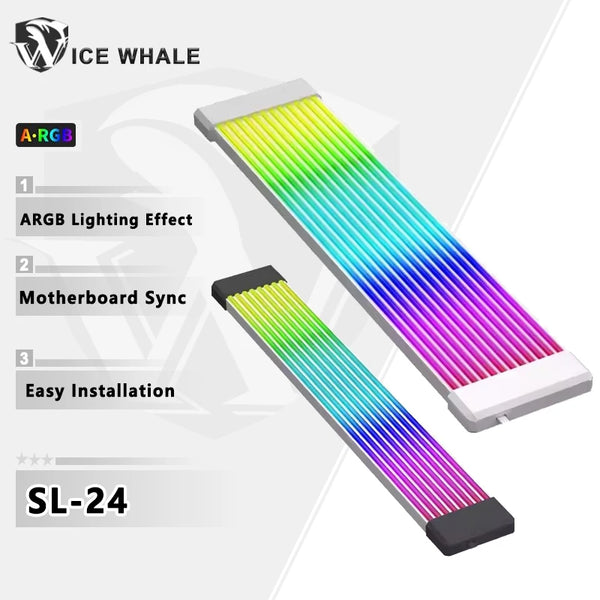ICE Whale ARGB PSU Cable Cover Light Strip, 24-Pin