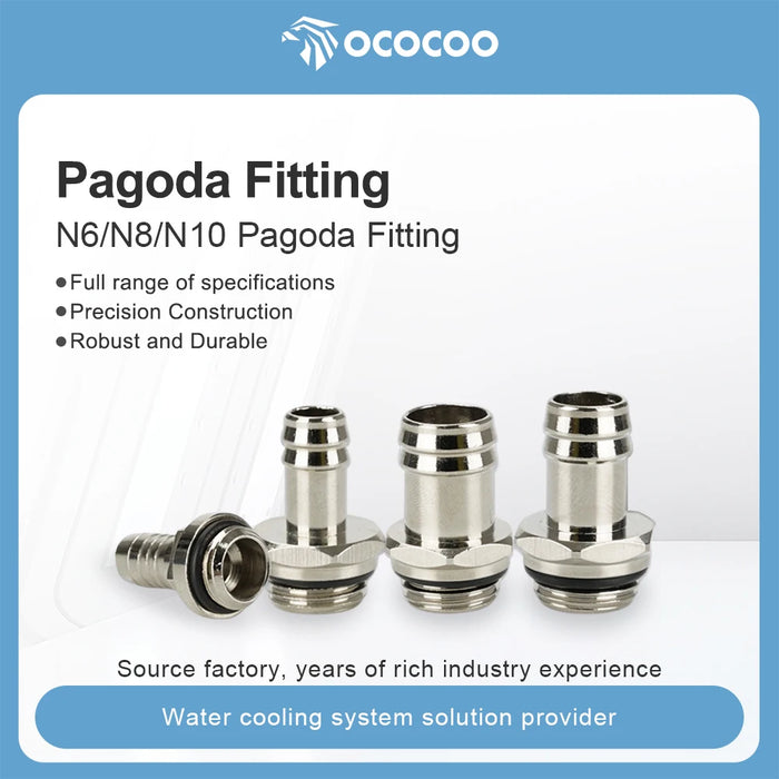 OCOCOO Copper Industrial Water Cooling Fitting SC-BT-N6