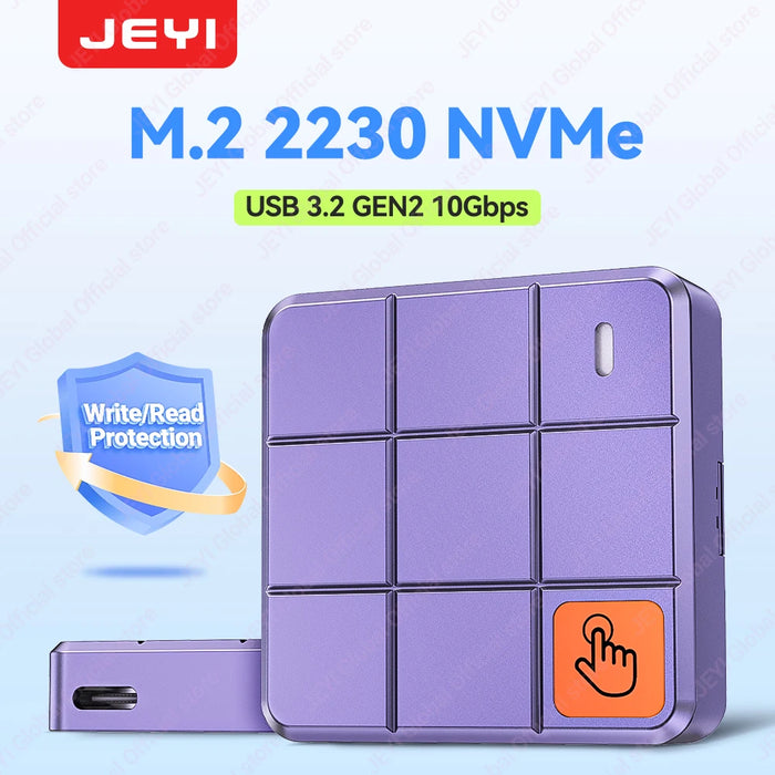 JEYI M.2 2230 NVMe Enclosure with Touch Control