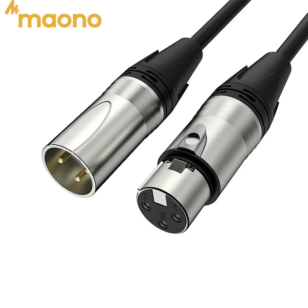MAONO XLR Microphone Cable, Male to Female, 2.5m
