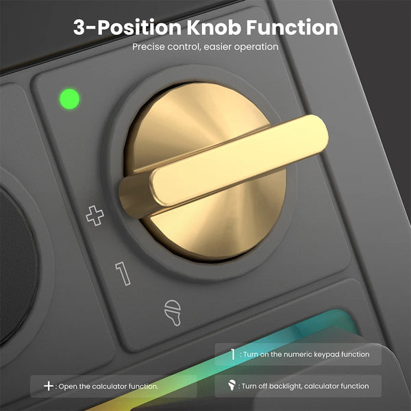 RK ROYAL KLUDGE M20 Wireless Mechanical Numpad — 17-Key Hot-Swappable, PBT, RGB Gasket