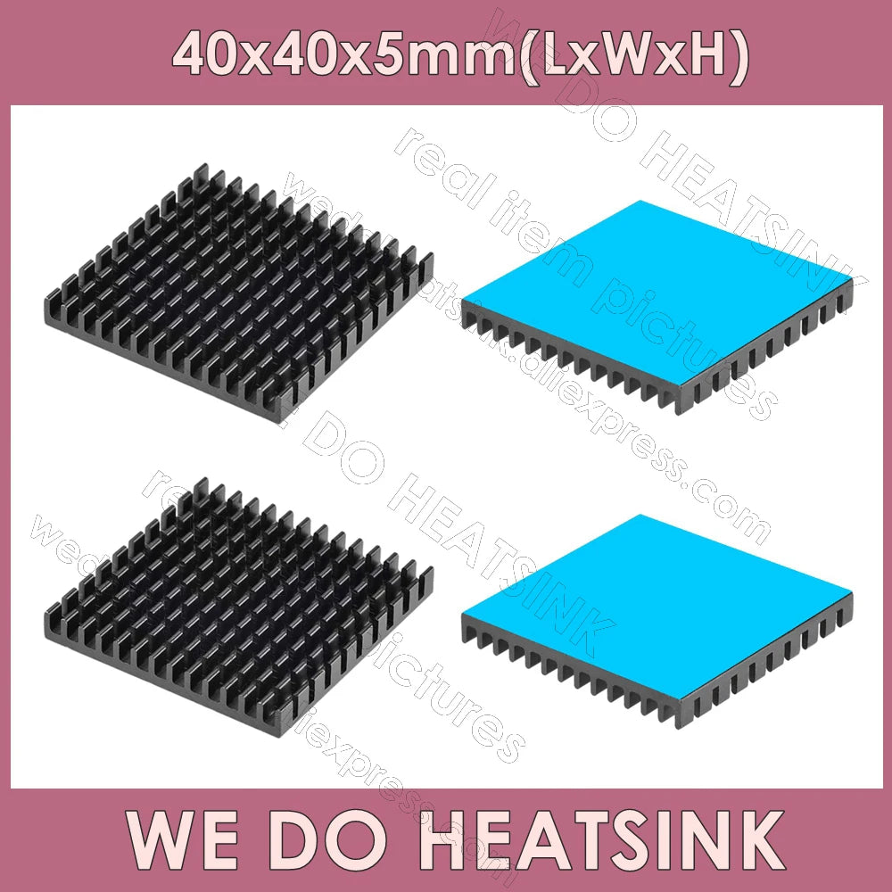 60x60x10mm Aluminum VRM Chipset Heatsink