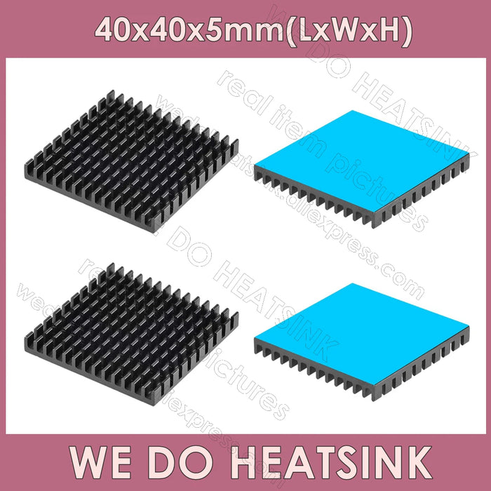 60x60x10mm Aluminum VRM Chipset Heatsink