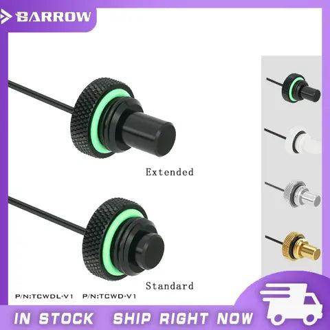 Barrow TCWD-V1/TCWDL-V1 10K Temperature Water Stop Sealing Plug — G1/4 Watercooling Port Plug