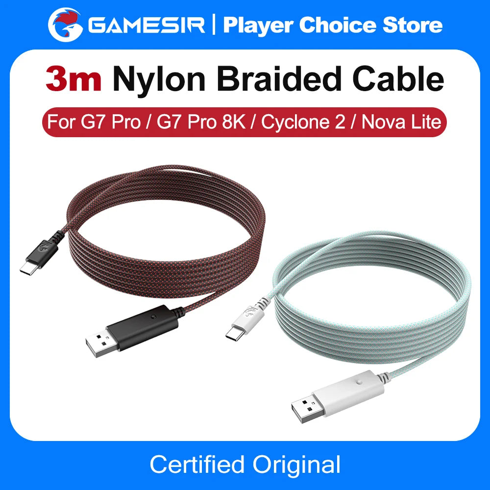 GameSir 3m Nylon Braided Charging Cable